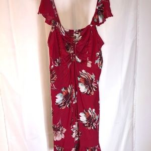 Red Floral Dress